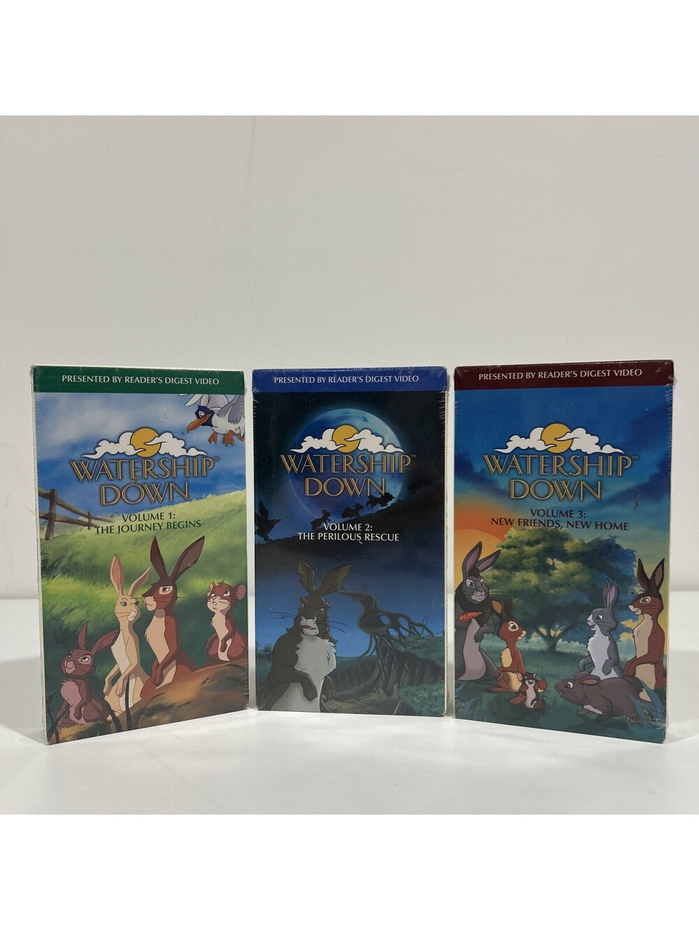 Sealed Watership Down Animated TV Series VHS Lot of 3 Volumes Vintage